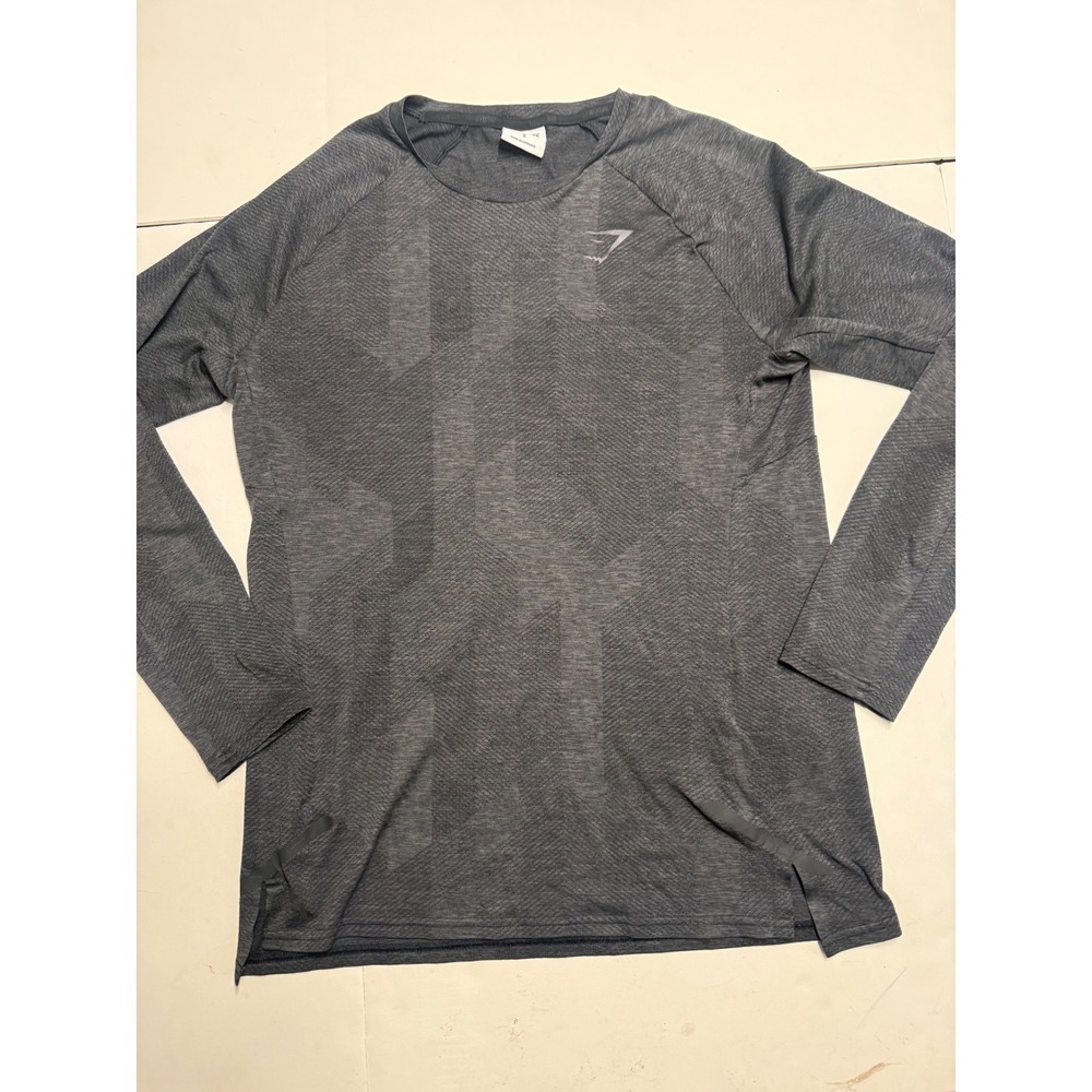 Gymshark Vital Seamless T-Shirt Grey Marl Short Sleeve Activewear Top Mens Small